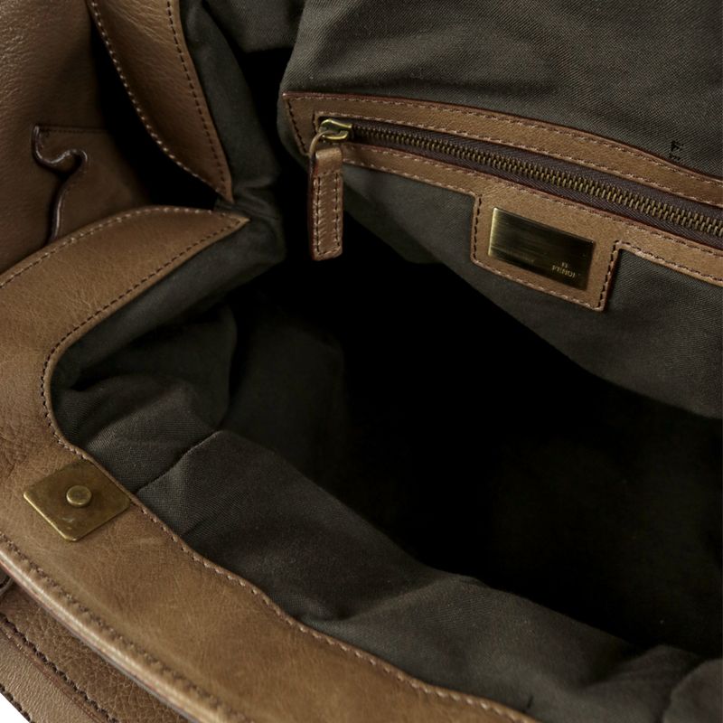 Bolsa-Fendi-Doctor-B-Couro-Cinza