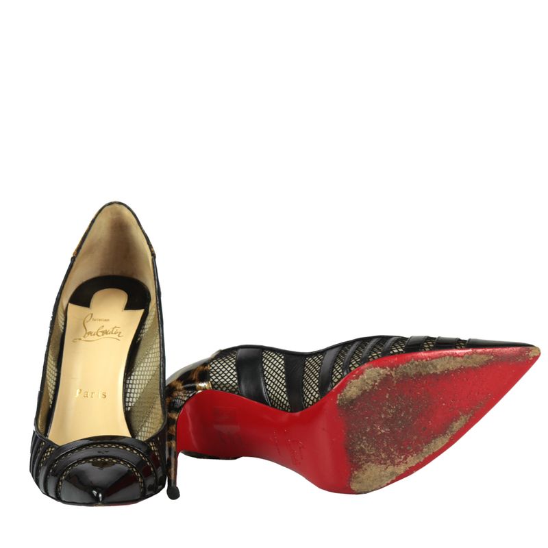 61122-Scarpin-Christian-Louboutin-Couro-e-Tela