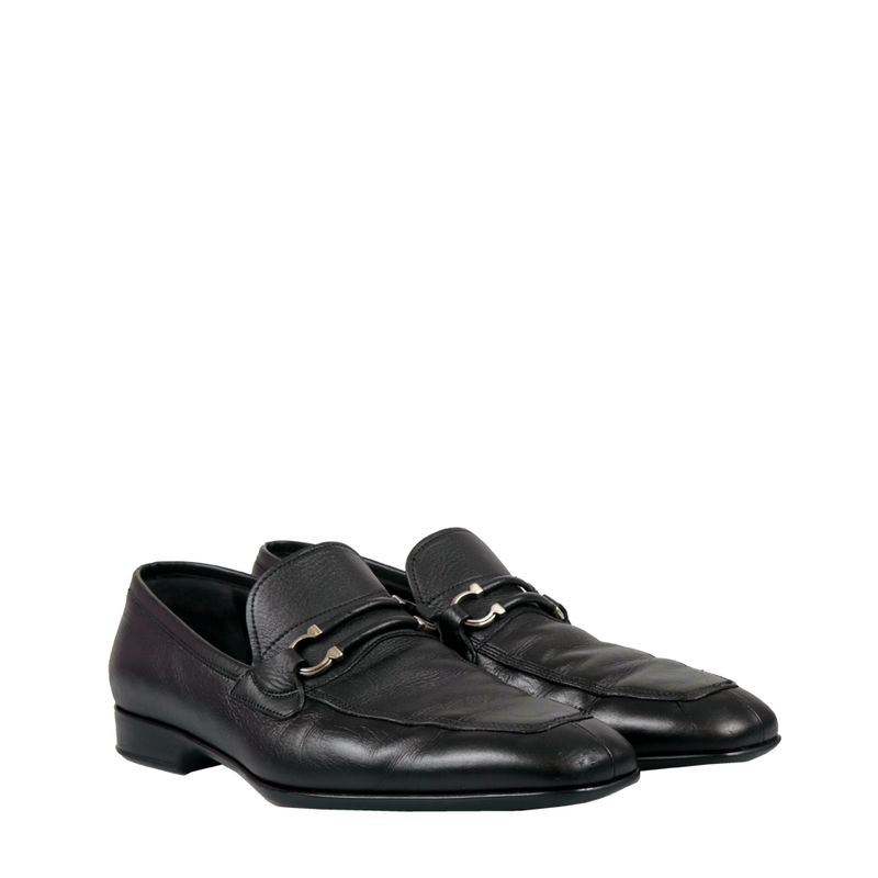 Sapato-Salvatore-Ferragamo-Couro-Preto