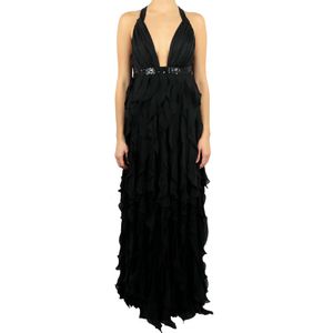 Vestido Roberto Cavalli Seda Preto