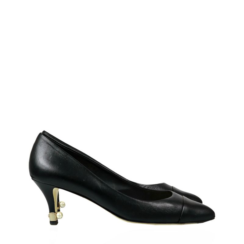 Scarpin-Chanel-Couro-Preto-Pearl