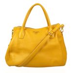 Bolsa-Prada-Couro-Amarela