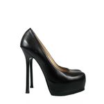 Pump-Saint-Laurent-Couro-Preto