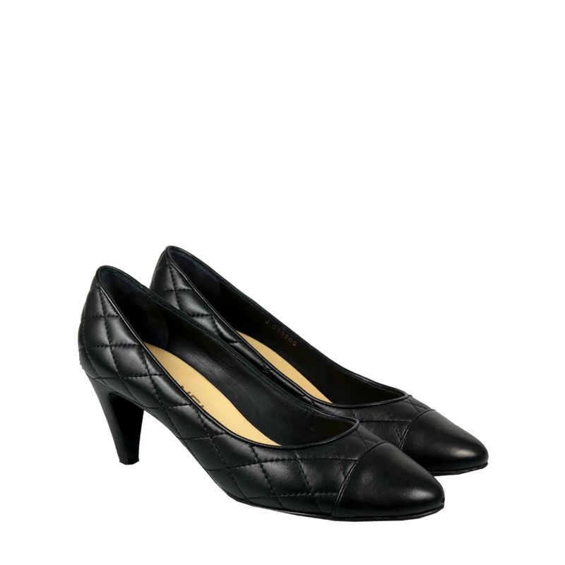 Scarpin-Chanel-Couro-Preto-Matelasse