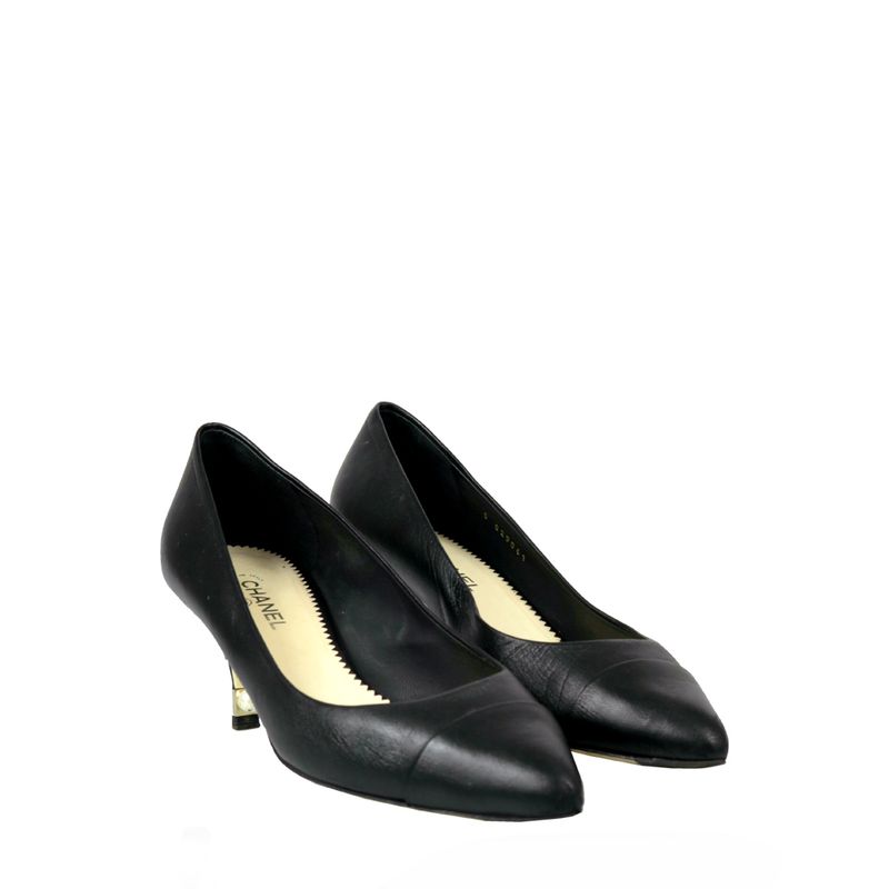 Scarpin-Chanel-Couro-Preto-Pearl