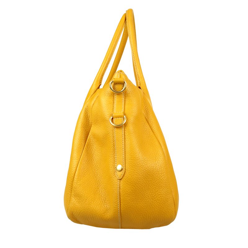 Bolsa-Prada-Couro-Amarela