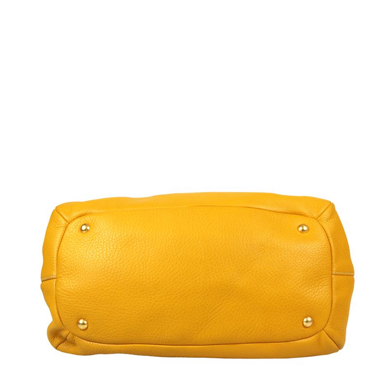 Bolsa-Prada-Couro-Amarela