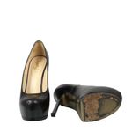 Pump-Saint-Laurent-Couro-Preto