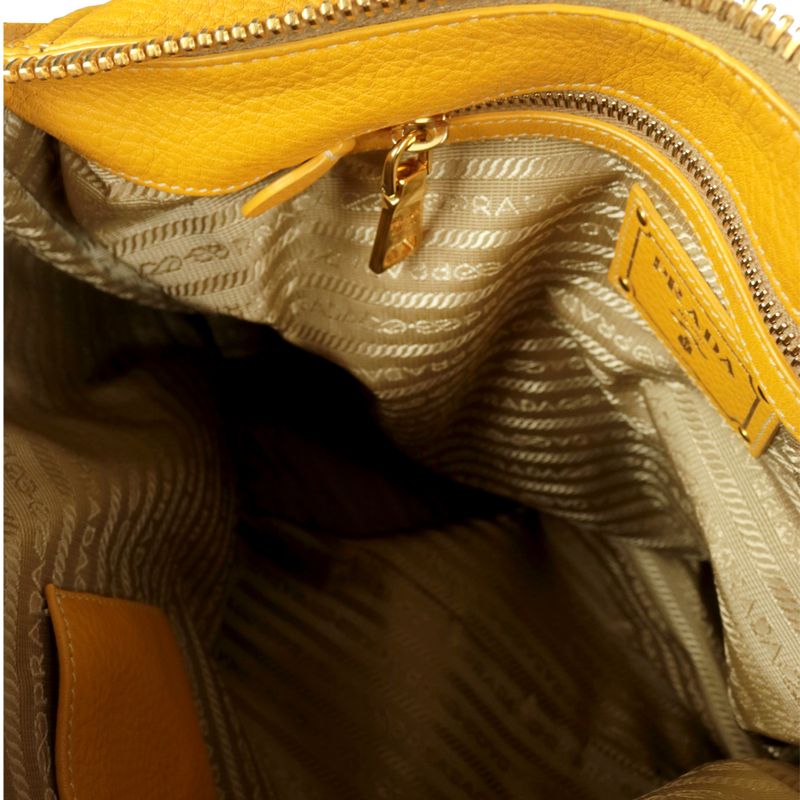 Bolsa-Prada-Couro-Amarela