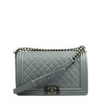 Bolsa-Chanel-Boy-Media-Cinza