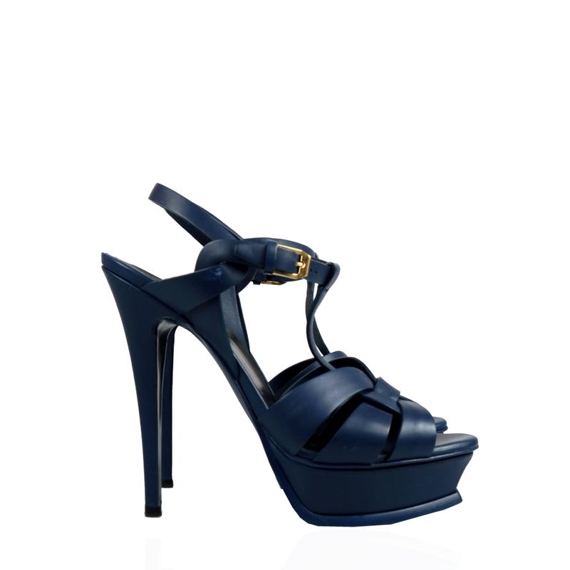 Sandalia-Saint-Laurent-Tribute-Couro-Azul