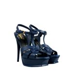 Sandalia-Saint-Laurent-Tribute-Couro-Azul