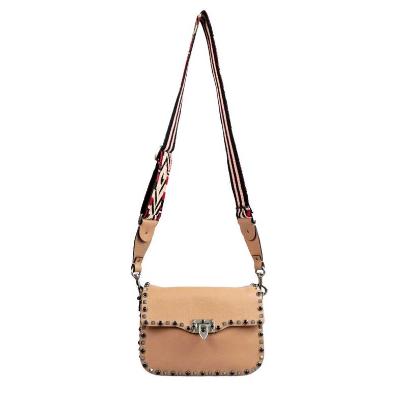 Bolsa-Valentino-Guitar-Rolling-Rockstud-Nude