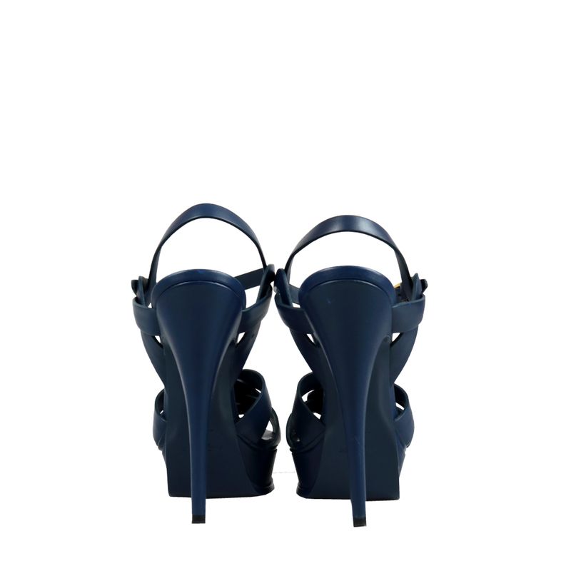 Sandalia-Saint-Laurent-Tribute-Couro-Azul