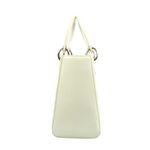 Bolsa-Christian-Dior-Lady-Dior-Verniz-Off-White