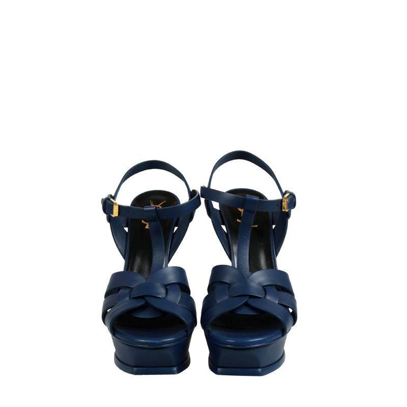 Sandalia-Saint-Laurent-Tribute-Couro-Azul