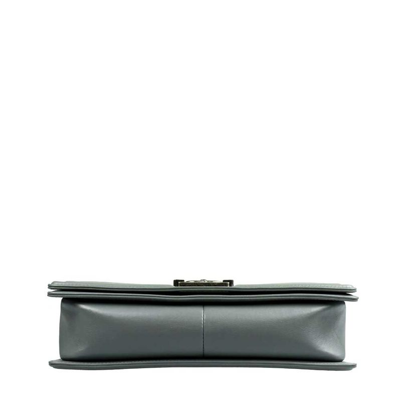 Bolsa-Chanel-Boy-Media-Cinza