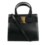 Bolsa-Salvatore-Ferragamo-Vara-Bow-Couro-Preto