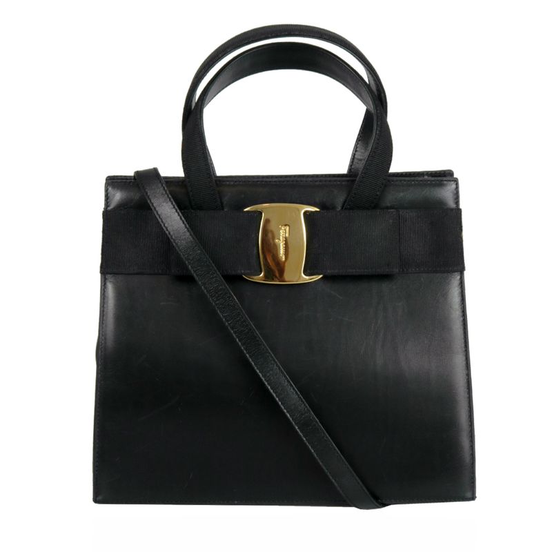 Bolsa-Salvatore-Ferragamo-Vara-Bow-Couro-Preto