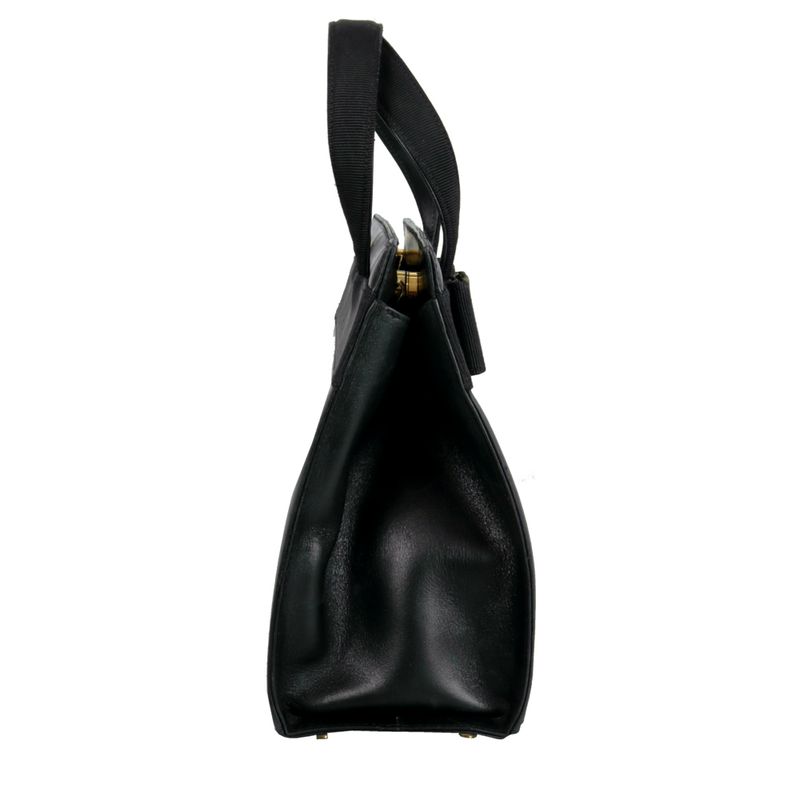 Bolsa-Salvatore-Ferragamo-Vara-Bow-Couro-Preto