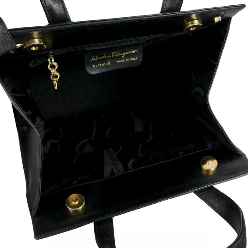 Bolsa-Salvatore-Ferragamo-Vara-Bow-Couro-Preto