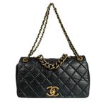 Bolsa-Chanel-Matelasse-Couro-Preto