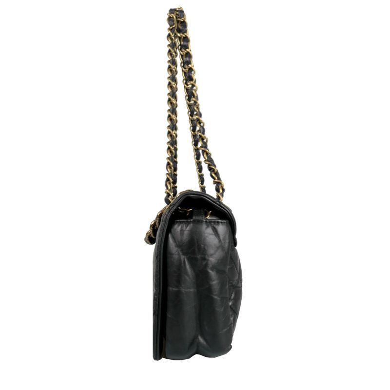 Bolsa-Chanel-Matelasse-Couro-Preto