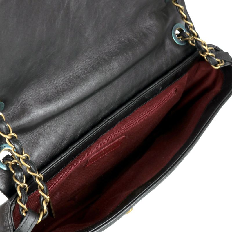 Bolsa-Chanel-Matelasse-Couro-Preto