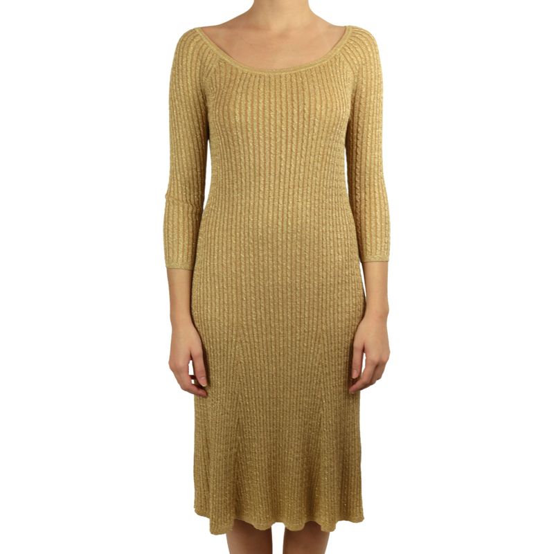 Vestido-Ralph-Lauren-Dourado