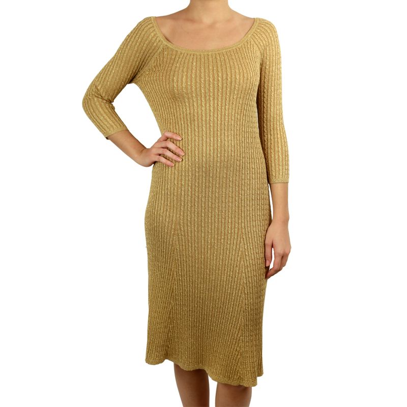 Vestido-Ralph-Lauren-Dourado