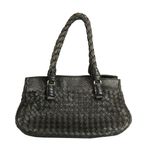 Bolsa-Bottega-Venetta-Couro-Preto-Vintage