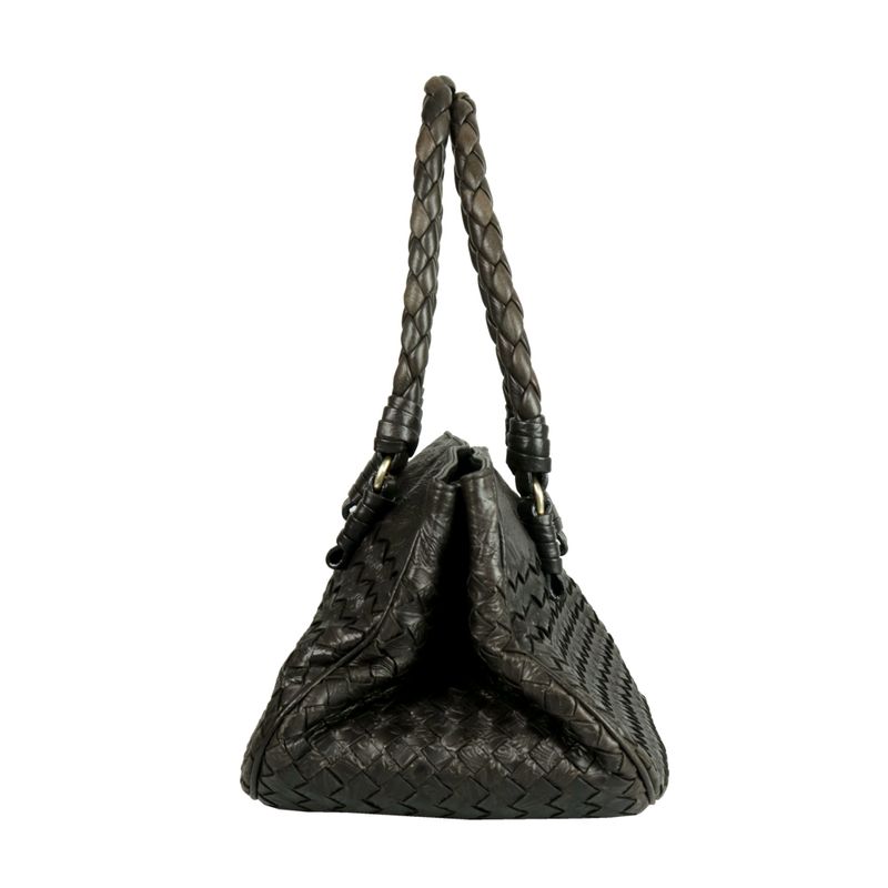 Bolsa-Bottega-Venetta-Couro-Preto-Vintage