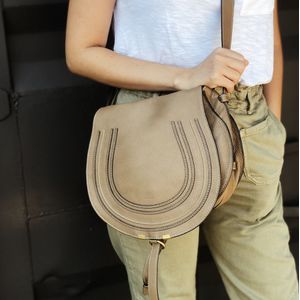 Bolsa Chloe Marcie Couro Bege