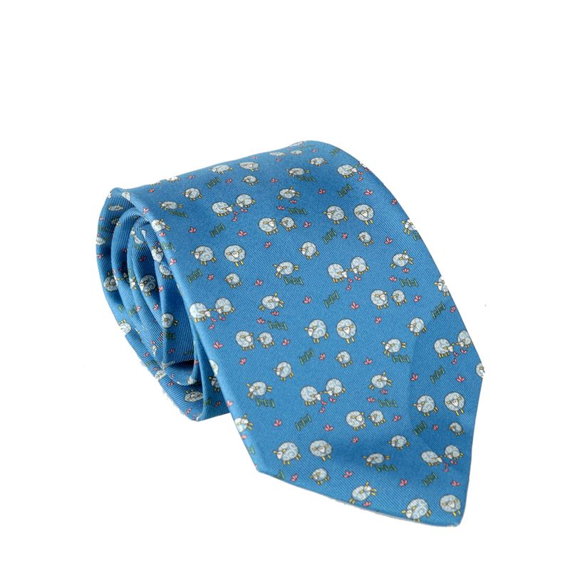 Gravata-Salvatore-Ferragamo-Ovelhas-Azul
