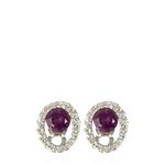 Brincos-de-Pressao-Swarovski-Pedra-Roxa