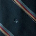 Gravata-Christian-Dior-Listras-Azul-Vintage
