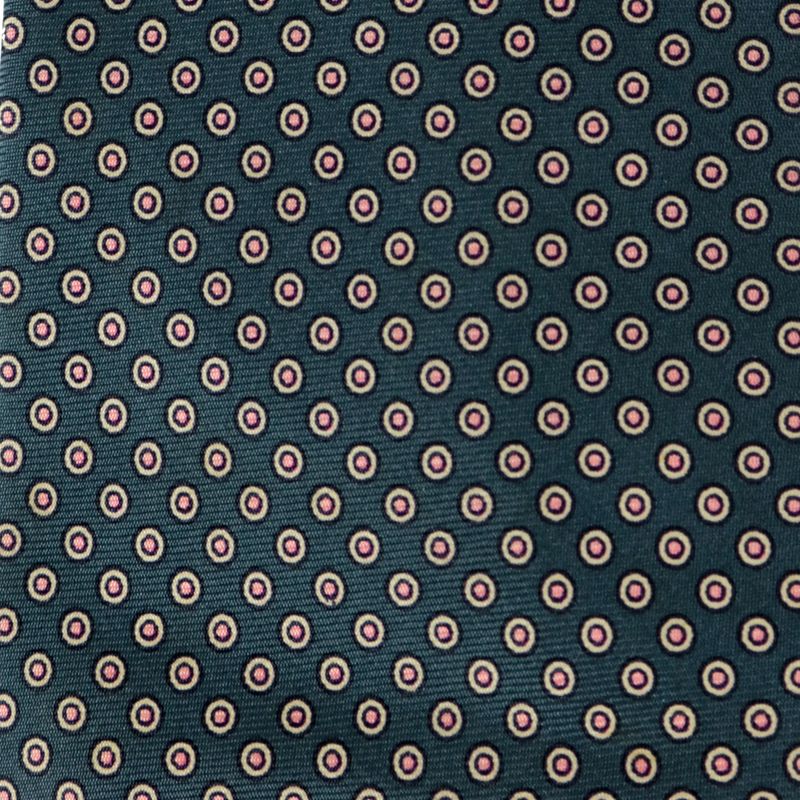 Gravata-Christian-Dior-Bolinhas-Azul-Vintage
