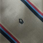 Gravata-Christian-Dior-Listras-Cinza-Vintage