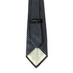 Gravata-Christian-Dior-Bolinhas-Azul-Vintage