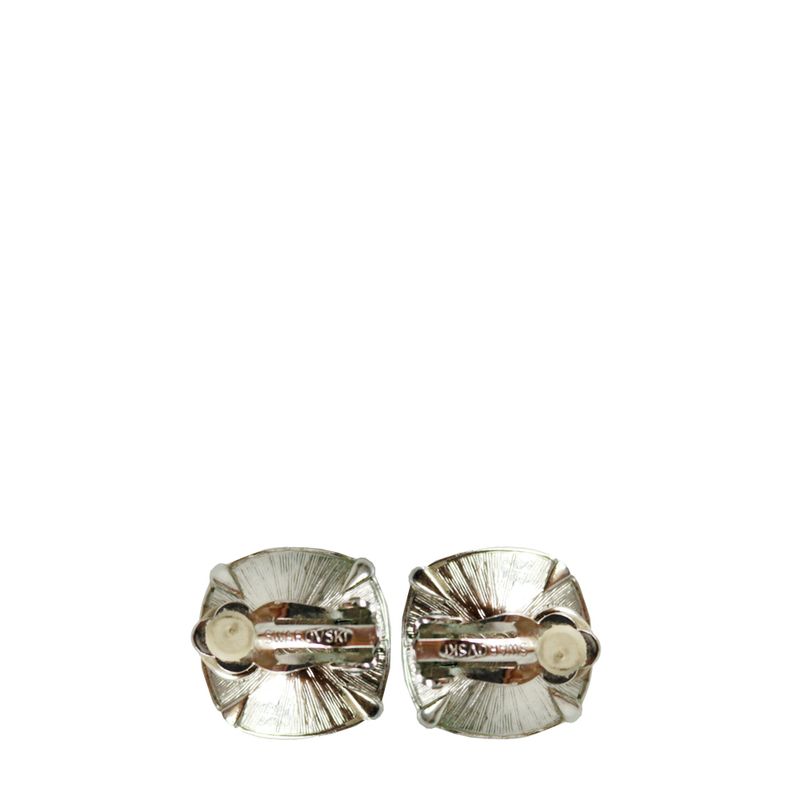 Brincos-de-Pressao-Swarovski-Cristal-Prateado