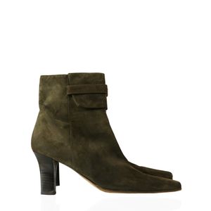 Bota Salvatore Ferragamo Camurça Verde Musgo