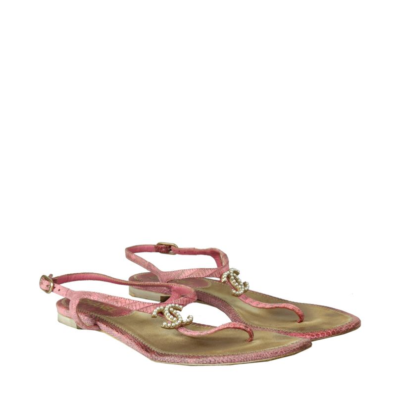 Sandalia-Rasteira-Chanel-Python-Rosa