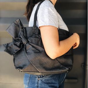 Bolsa Valentino Laço Chumbo