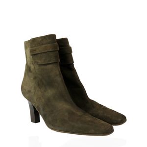 Bota Salvatore Ferragamo Camurça Verde Musgo