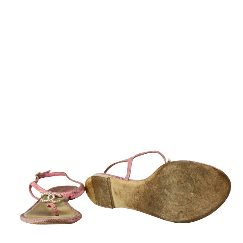Sandalia-Rasteira-Chanel-Python-Rosa