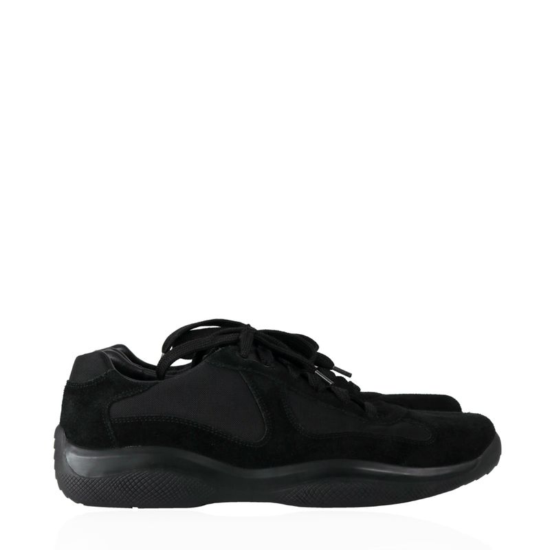 Tenis-Prada-Camurca-Preto