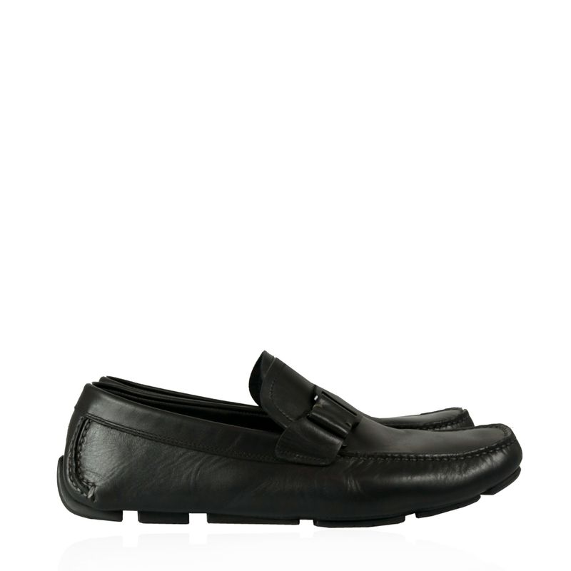 Sapato-Mocassim-Salvatore-Ferragamo-Couro-Preto