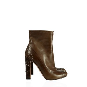 Bota Prada Couro Marrom