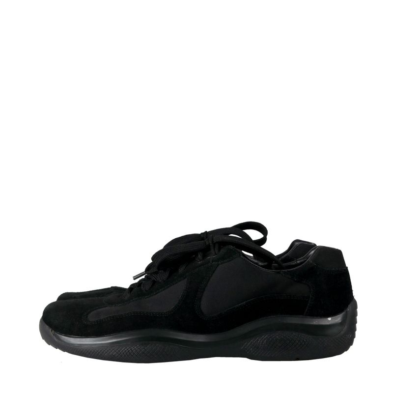 Tenis-Prada-Camurca-Preto