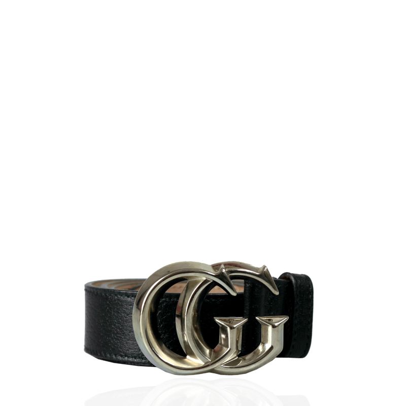 Cinto-Gucci-Marmont-Couro-Preto
